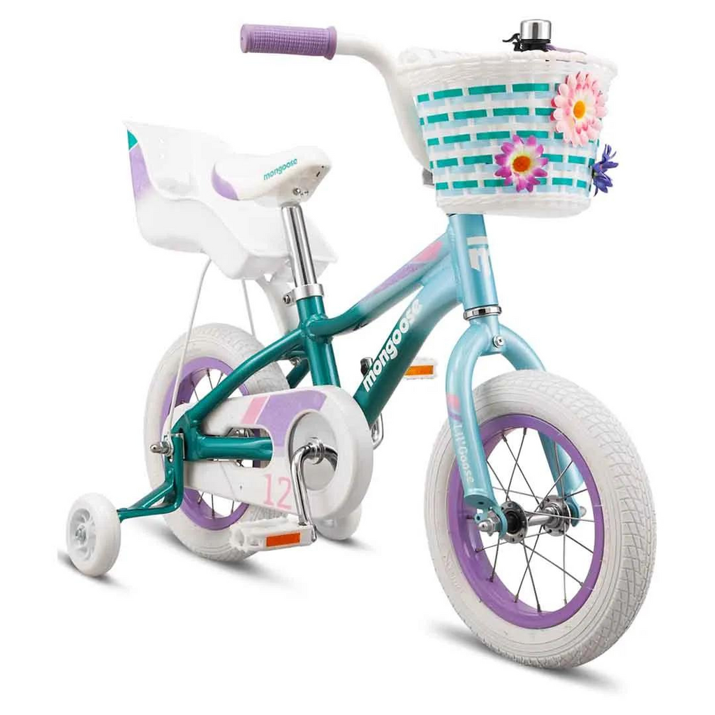 Mongoose Lil Goose Girls 12" Bike - Teal