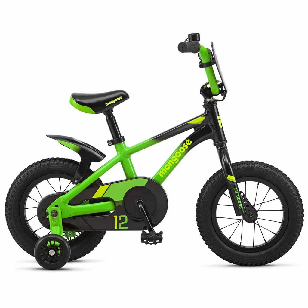 Mongoose Lil Goose Boys 12" Bike - Green/Black