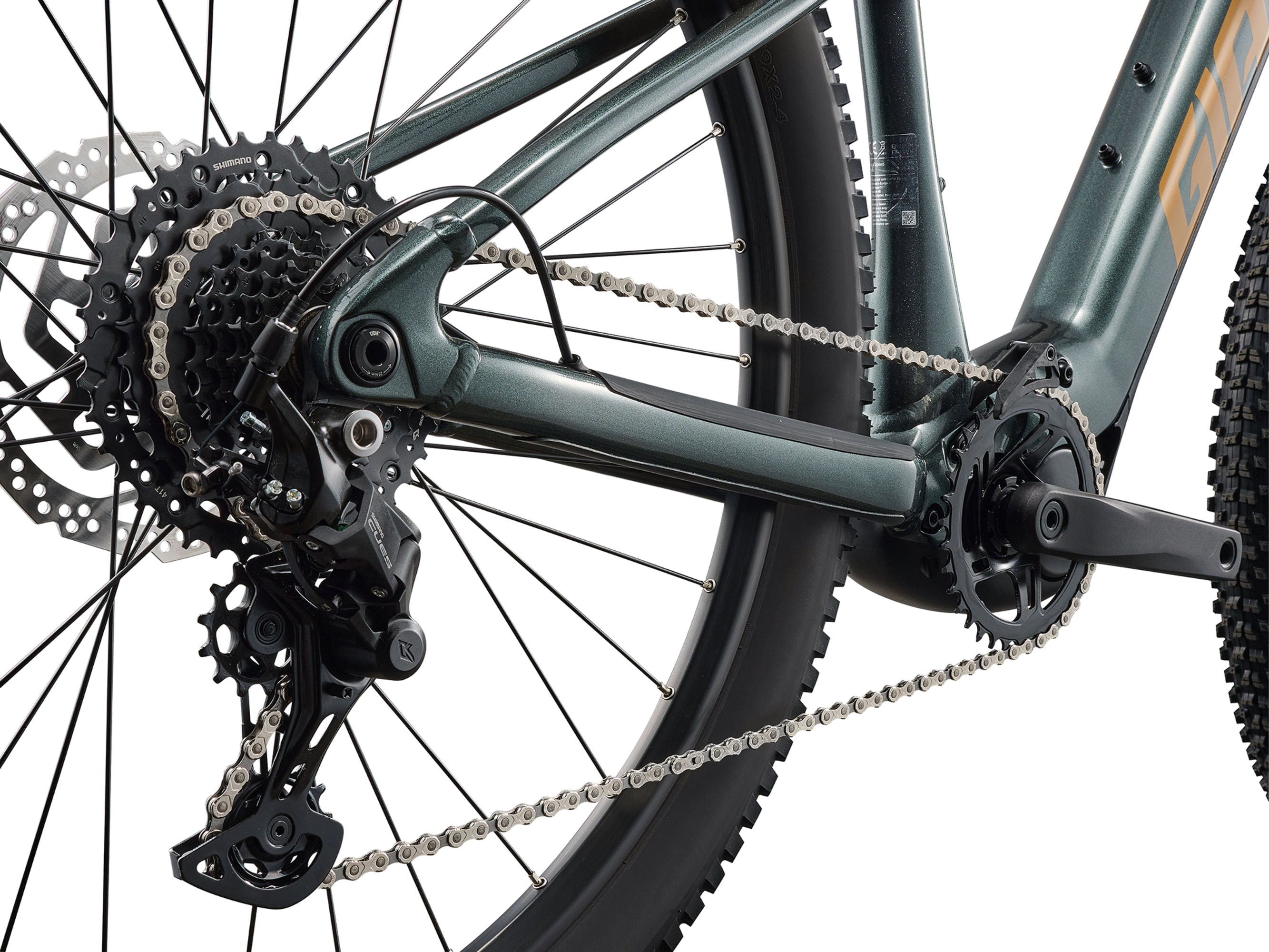 2026 Giant Talon E+ Electric Mountain Bike - Asphalt Green