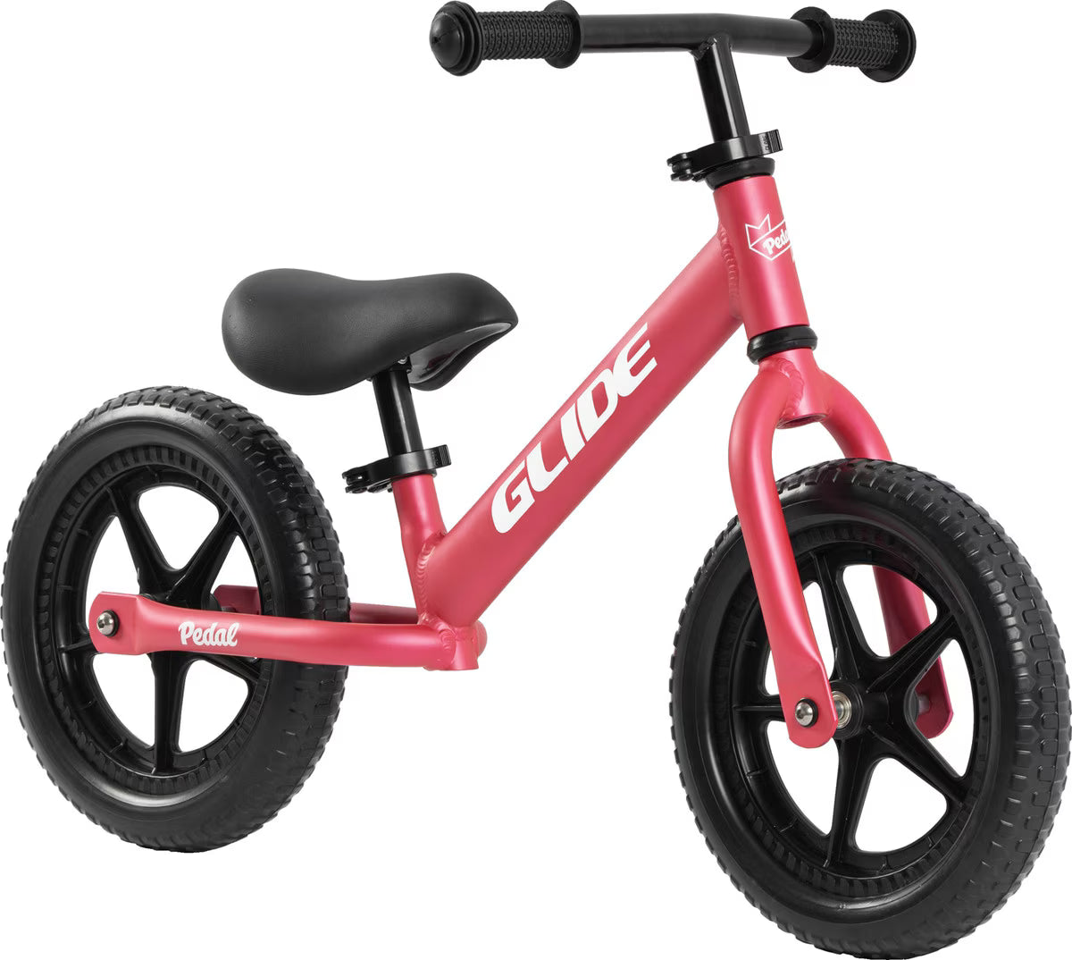 Pedal Glide Girls 12" Balance Bike - Metallic Pink