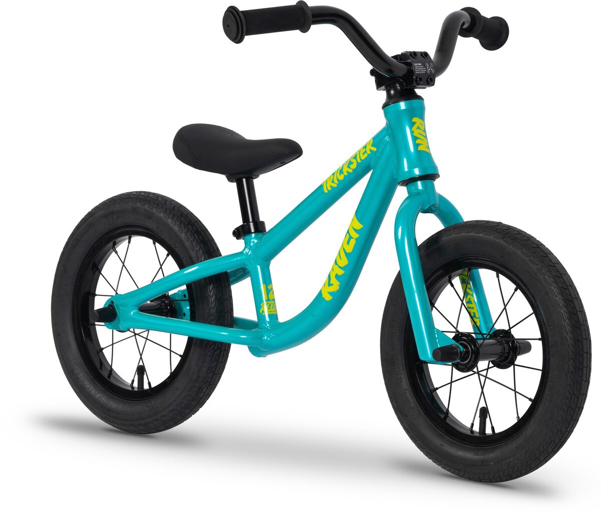 Raven Trickster 12" Kids Balance Bike - Solar Aqua