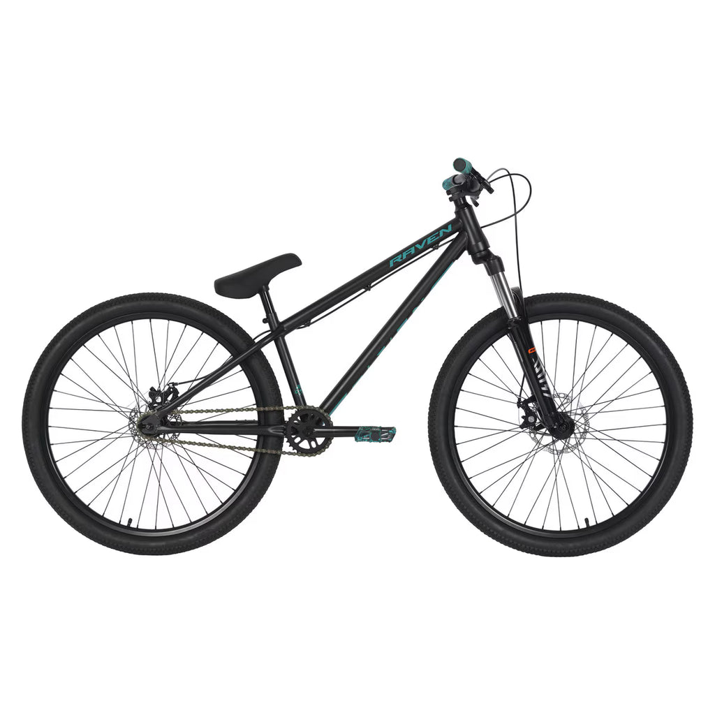 Raven Onyx 26" Dirt Jump Mountain Bike - Black/Teal
