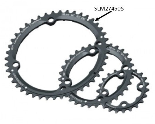 Stronglight 9 Speed Shimano XTR MTB Chainring - 44T - Black - 146mm BCD - 4 Bolt