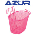 Azur Wire Basket With Handle - Pink
