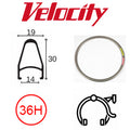 Velocity Deep V 700C Rim - 36H - Presta - D/W - Brown