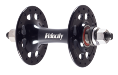 Velocity H17-36 Track Front Hub - 36H - Black