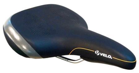 Velo E-Bike Saddle with Handle & Protective Bumper - Black