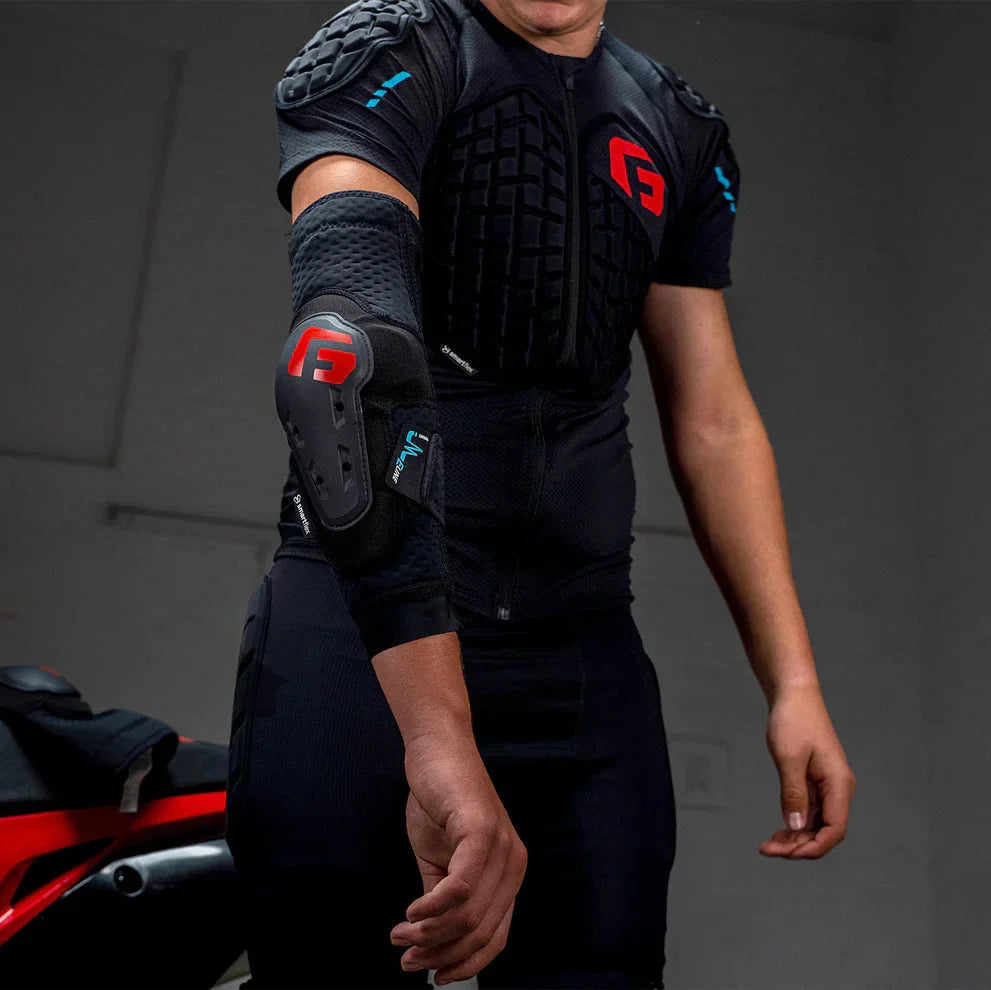 G-Form E-Line Mountain Bike Elbow Guards - Storm Blue