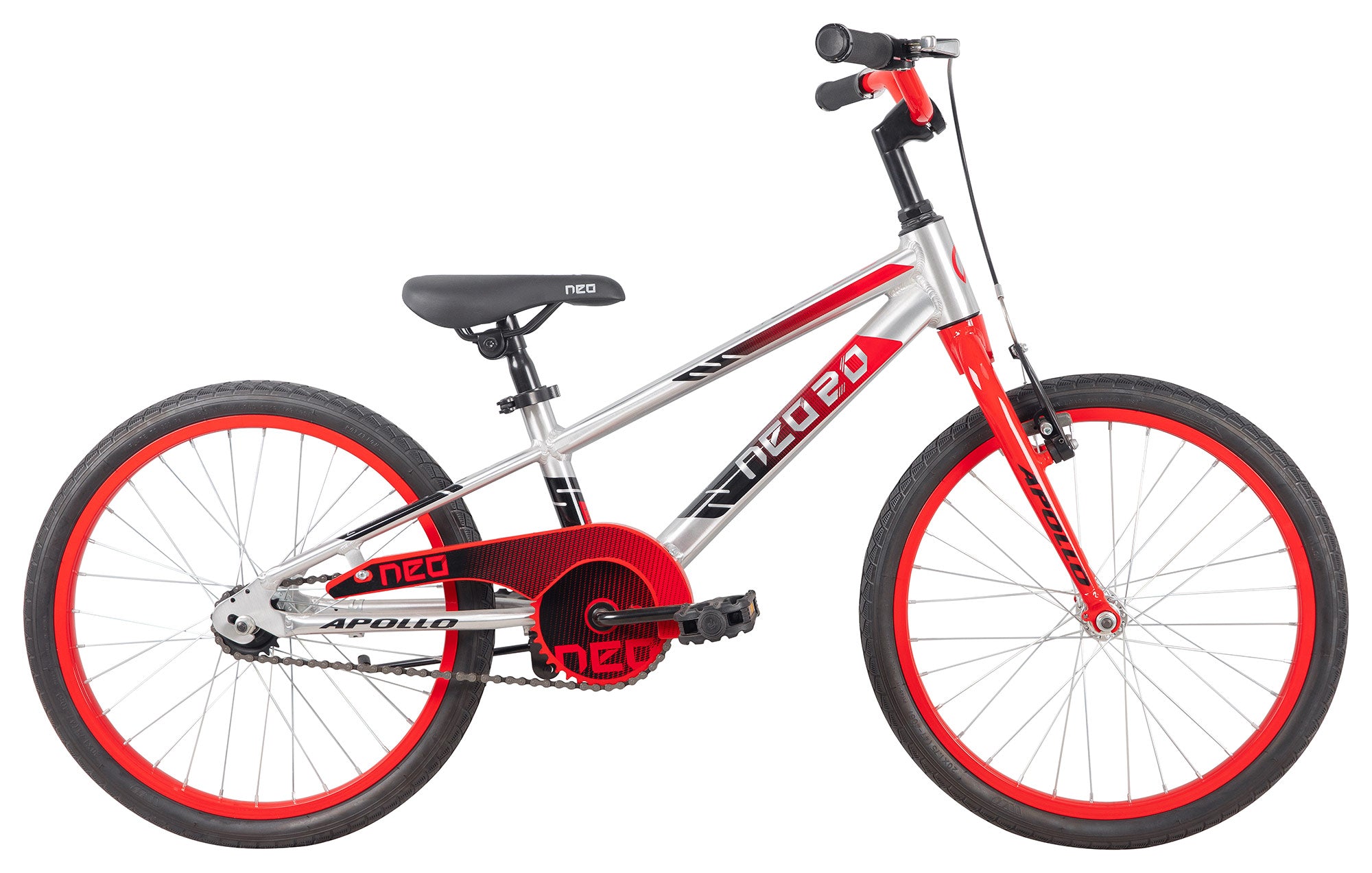 Neo+ 20 Boys 20" Bike - Brushed Alloy/Red/Black