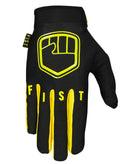 Fist Strapped Gloves - Fluro Yellow