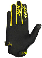 Fist Strapped Gloves - Fluro Yellow