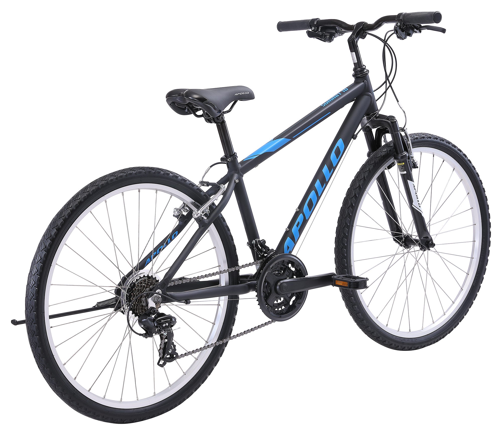 Apollo Summit 10 Boys Mountain Bike - Matte Black/Blue