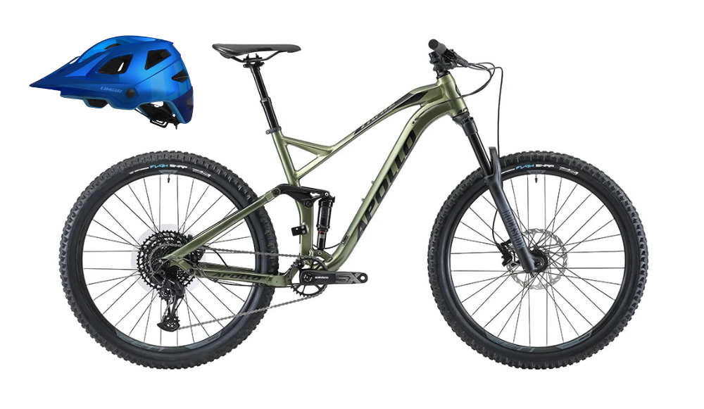 Apollo Trail D 10 Dual Suspension Mountain Bike - Gloss Green/Black